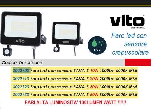 Faro led con esterno super - led,